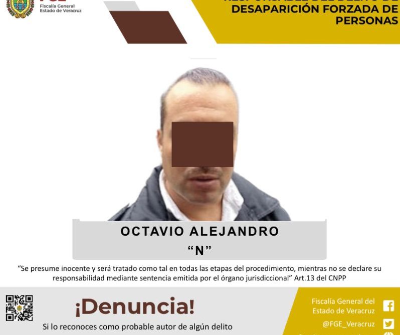 FGE detiene y realiza imputación en contra del Ex Director de Gobernación de Ixtaczoquitlán como presunto responsable del delito de desaparición forzada de personas