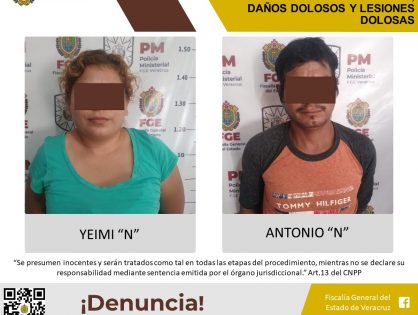 Vinculado a proceso como presuntos responsables de los delitos de desobediencia y resistencia de particulares, daños dolosos y lesiones dolosas