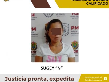 Sentenciada a 20 años de prisión por el delito de homicidio doloso calificado