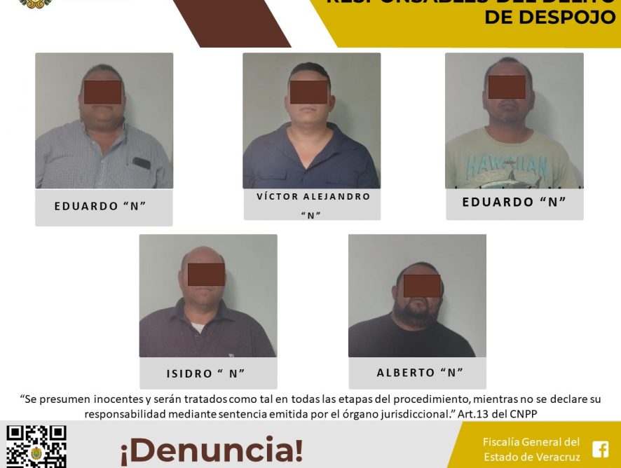 Vinculados a proceso como presuntos responsables del delito de despojo