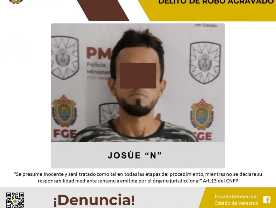 Vinculado a proceso como presunto responsable del delito de robo agravado