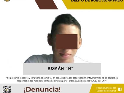 Vinculado a proceso como presunto responsable del delito de robo agravado