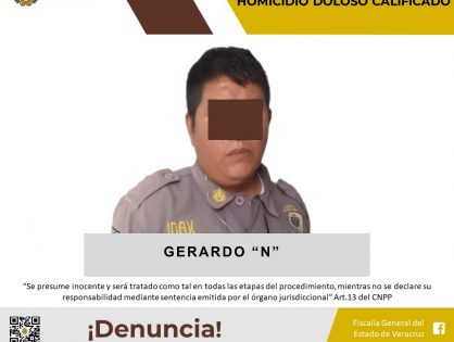 Imputado como presunto responsable del delito de homicidio doloso calificado