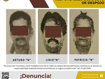 Vinculados a proceso como presuntos responsables del delito de despojo