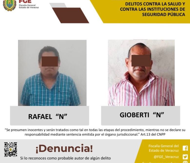 DETIENE SSP EN FLAGRANCIA A GIOBERTI “N” Y A RAFAEL “N”, TESORERO DEL AYUNTAMIENTO DE SAYULA