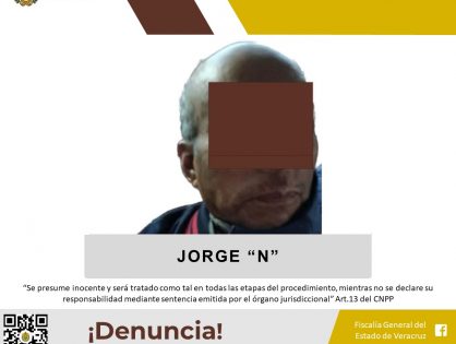 Detenido como probable responsable de los delitos de pederastia y violación en agravio de menores de edad en San Andrés Tuxtla