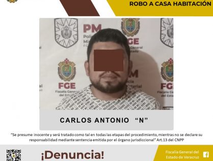 Vinculado a proceso como presunto responsable de los delitos de robo de vehículo y robo a casa habitación