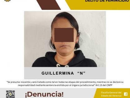 Vinculada a proceso como presunta responsable del delito de feminicidio