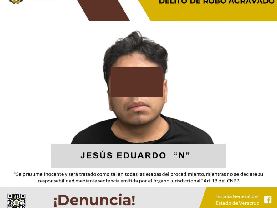 Vinculado a proceso como presunto responsable del delito de robo agravado
