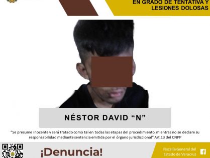 Vinculado a proceso como presunto responsable de los delitos de robo simple en grado de tentativa y lesiones dolosas