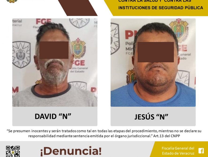 Imputados como presuntos responsables de los delitos contra la salud y contra las instituciones de seguridad pública