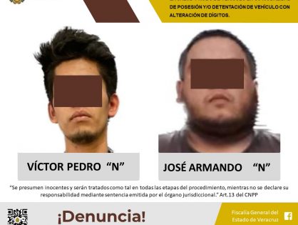 Vinculados a proceso como presuntos responsables de los delitos contra las instituciones de seguridad pública, contra la salud y robo de vehículo en su modalidad de posesión y/o detentación de vehículo con alteración de dígitos.