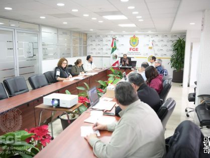 FISCAL GENERAL SOSTIENE REUNIÓN DE TRABAJO PARA EVALUAR RESULTADOS Y ACCIONES