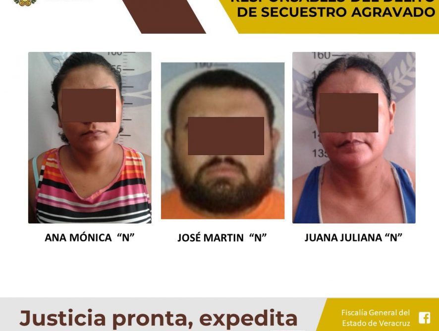 Sentenciados a 60 años de prisión como responsables del delito de secuestro agravado