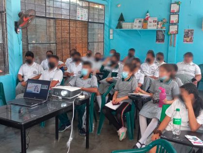 UECS impartió pláticas preventivas relacionadas al Engaño Telefónico y la Extorsión en su modalidad de Sexting, Grooming, Morphing y Ciberbullying a alumnos de las Telesecundarias Vicente Guerrero y Enrique C. Rébsamen