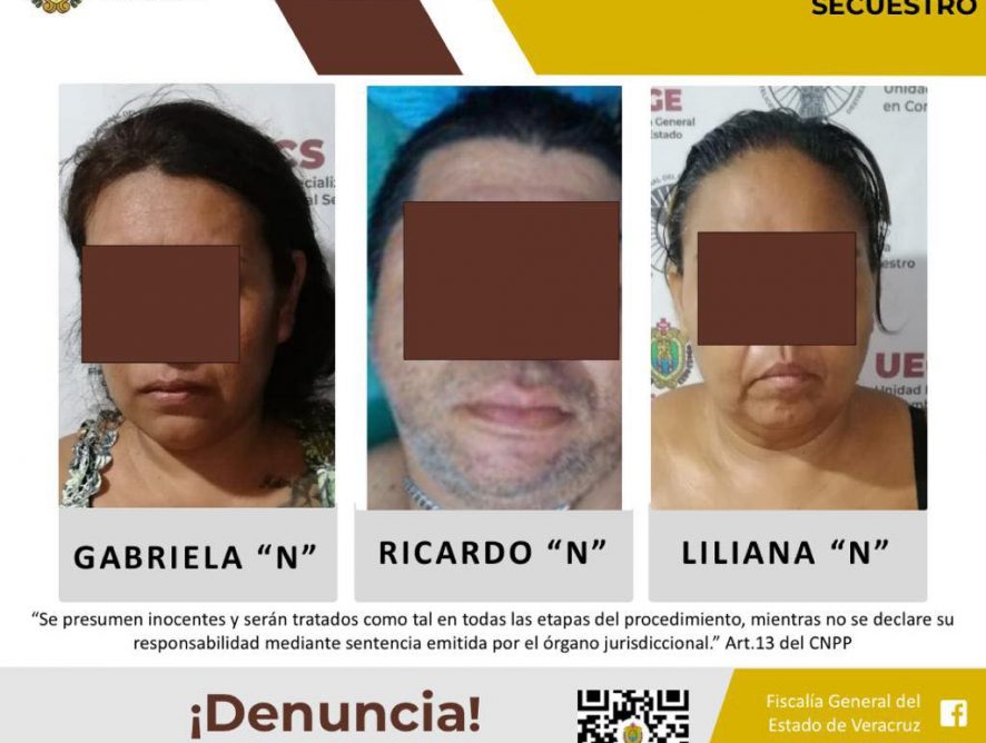 Detenidos como presuntos responsables del delito de secuestro