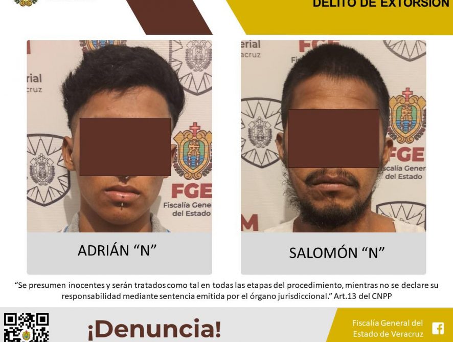 Vinculados a proceso como presunto responsable del delito de extorsión