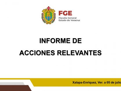 En Palacio de Gobierno, la Fiscal General del Estado, Verónica Hernández Giadáns, expuso ante medios de comunicación las acciones y resultados relevantes obtenidos en el combate a la impunidad