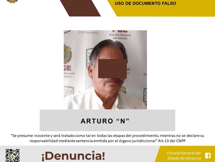 DETENIDO ARTURO “N”, EX PRESIDENTE MUNICIPAL DE ANGEL R. CABADA COMO PRESUNTO RESPONSABLE DE LOS DELITOS DE EJERCICIO INDEBIDO DEL SERVICIO PÚBLICO Y USO DE DOCUMENTO FALSO