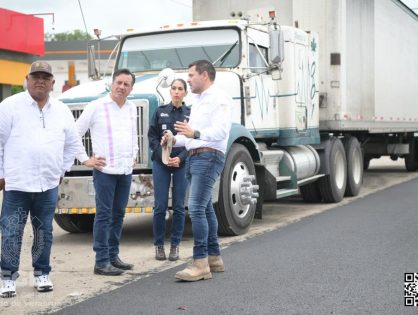 La Fiscal General y el Gobernador supervisan carreteras, puentes y libramiento en el Sur del Estado