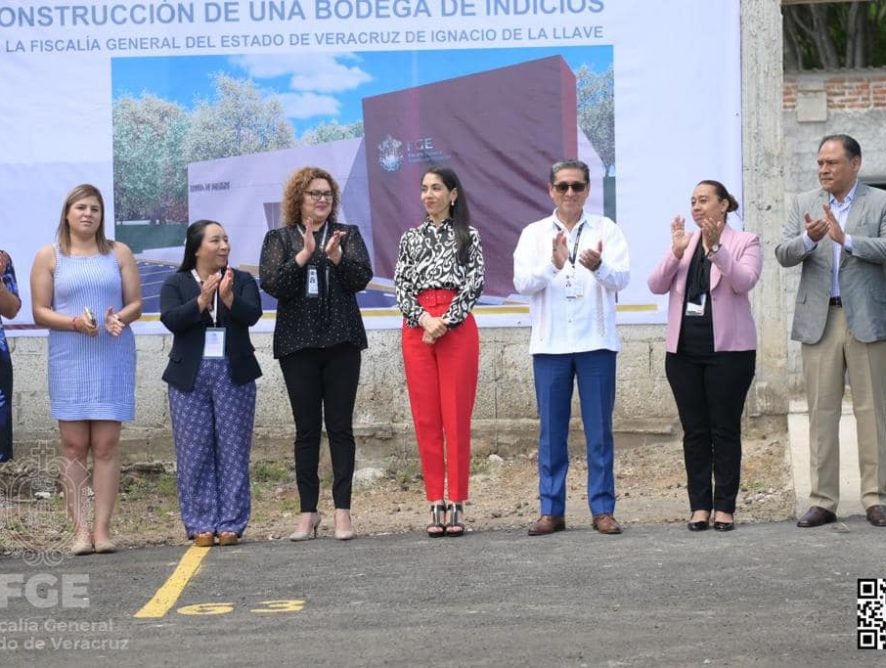 Fiscal General da banderazo de inicio a la primera etapa de la construcción de la bodega de indicios en oficinas centrales