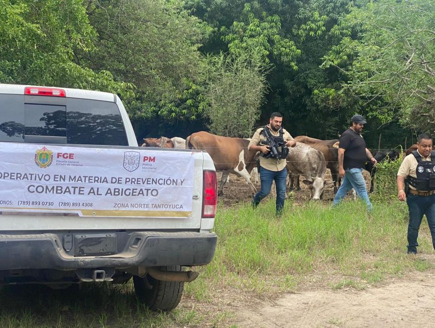 FGE realiza operativo para combatir e inhibir el delito de abigeato y el robo de maquinaria agrícola