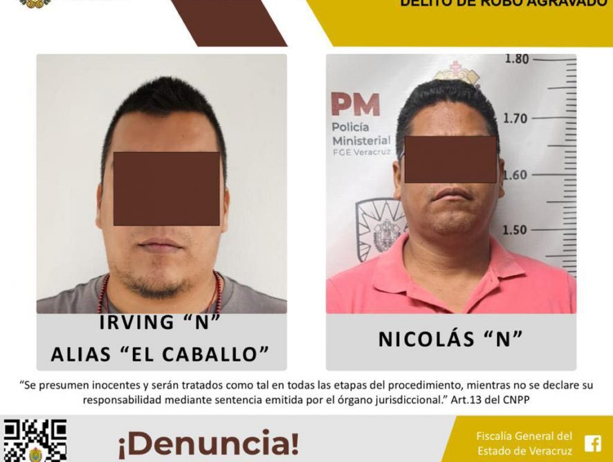 Vinculados a proceso como presuntos responsables del delito de robo agravado