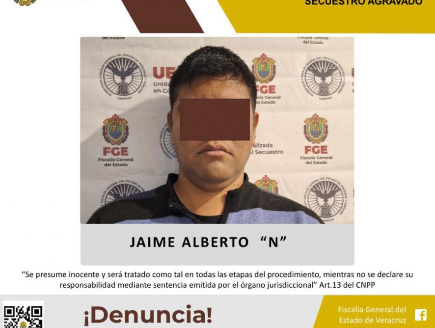 Detenido como presunto responsable del delito de secuestro agravado