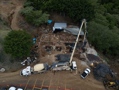 Fiscal General realiza recorrido de supervisión a la construcción de la bodega de indicios