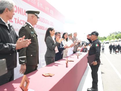 Asiste Fiscal General a Ceremonia de Clausura del Diplomado Internacional Táctico K-9, Perros Multipropósito Tercera Edición