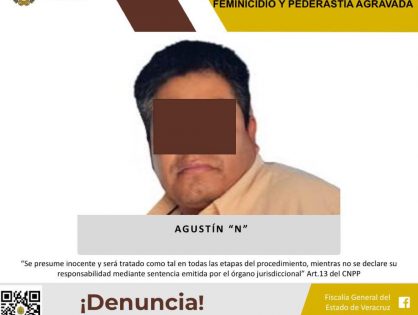 Detenido como presunto responsable de los delitos de feminicidio y pederastia agravada