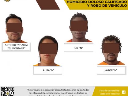 Vinculados a proceso como probables responsables de los delitos de desaparición cometida por particulares, homicidio doloso calificado y robo de vehículo