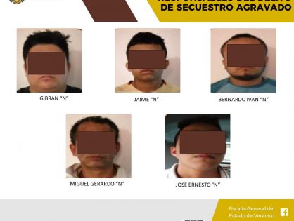 Sentenciados a 50 años de prisión como responsables del delito de secuestro agravado