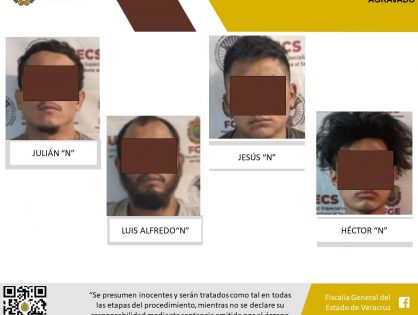 Vinculados a proceso como probables responsables del delito de secuestro agravado