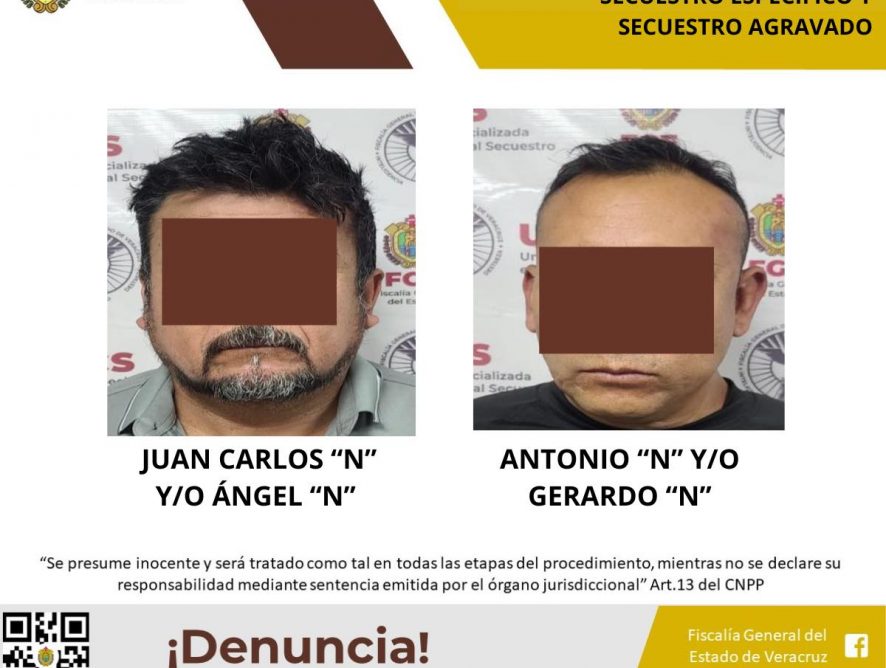 Imputados como probables responsables de los delitos de secuestro específico y secuestro agravado