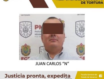 SENTENCIADO JUAN CARLOS “N”, EX FUNCIONARIO DE LA FGE, A 10 AÑOS DE PRISIÓN POR EL DELITO DE TORTURA