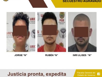 Sentenciados a 50 años de prisión por el delito de secuestro agravado