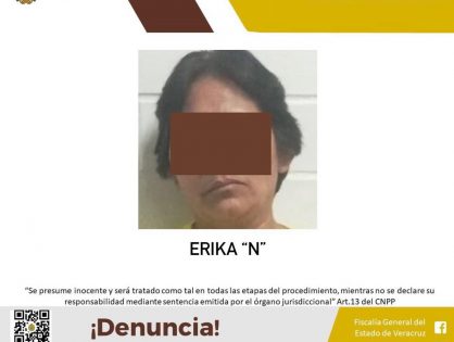 Vinculada a proceso como probable responsable del delito de desaparición cometida por particulares