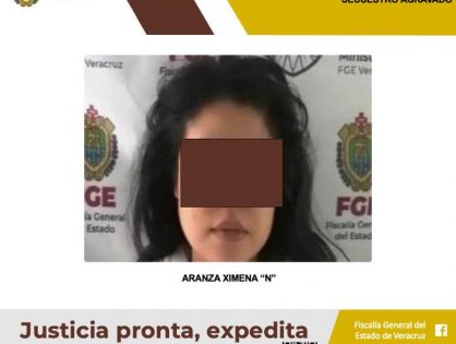 Sentenciada a 33 años y 9 meses de prisión como responsable del delito de secuestro agravado