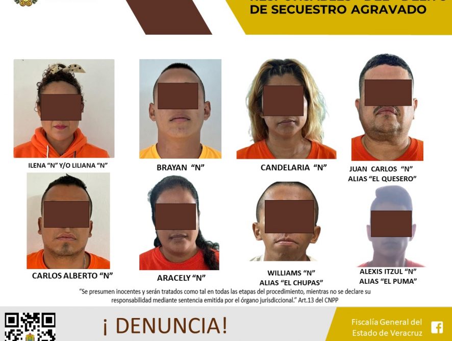 Vinculados a proceso como probables responsables del delito de secuestro agravado