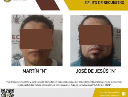 Vinculados a proceso como probables responsables del delito de secuestro