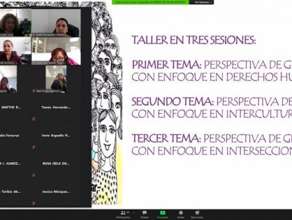 FGE imparte capacitación “Perspectiva de Género con enfoque de Derechos Humanos, Interseccionalidad e Interculturalidad”.