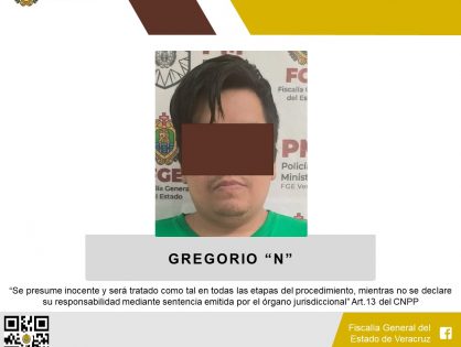 PRISIÓN PREVENTIVA A GREGORIO “N” COMO PROBABLE RESPONSABLE DEL DELITO DE FEMINICIDIO