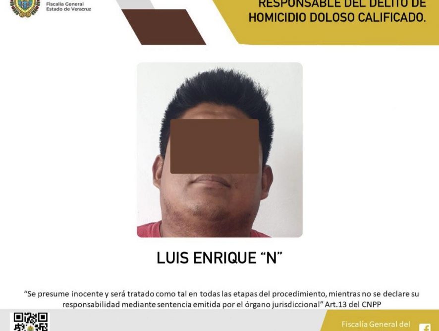 Detenido como probable responsable del delito de homicidio doloso calificado.