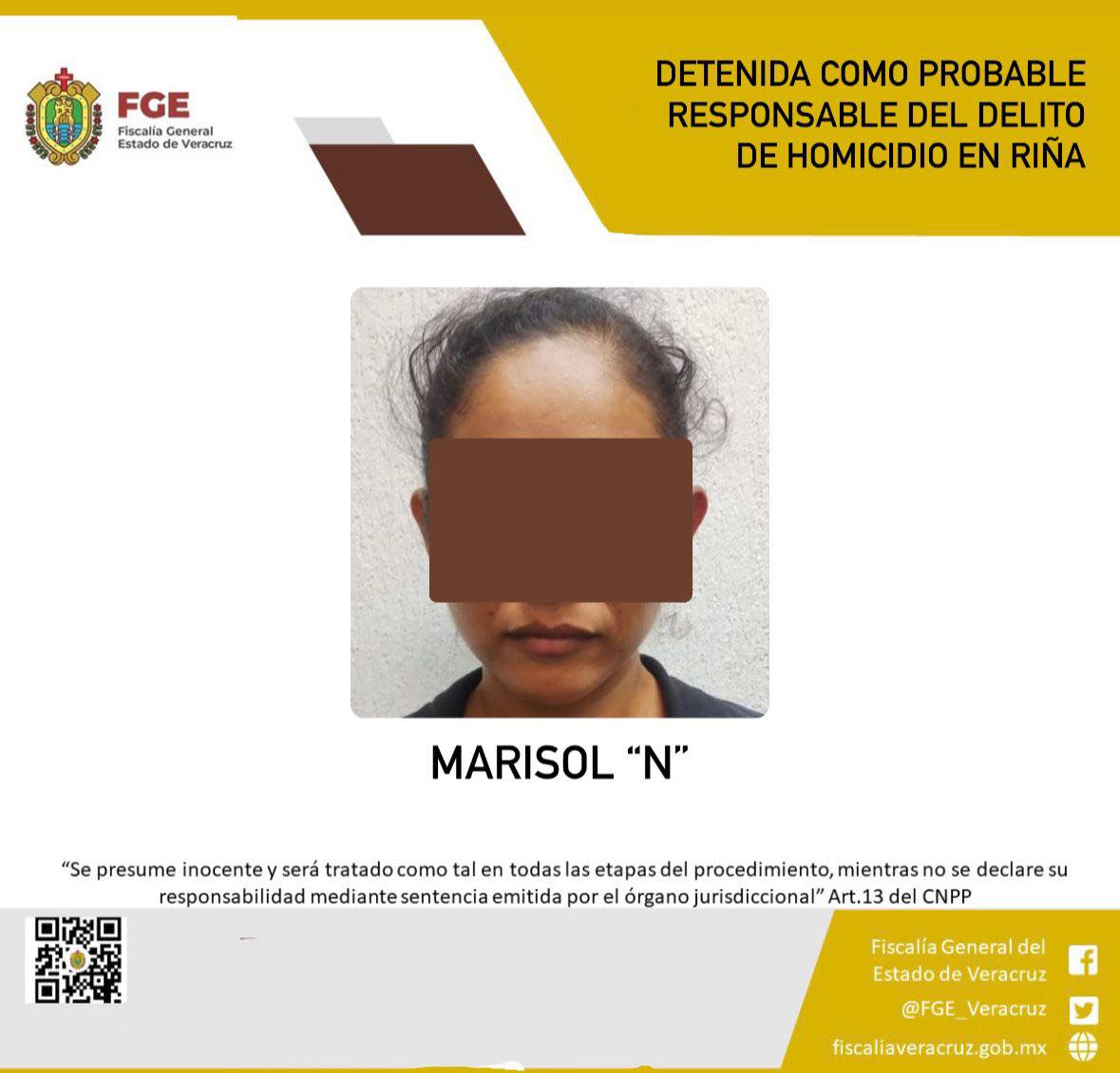 DETENIDA COMO PROBABLE RESPONSABLE DEL DELITO DE HOMICIDIO EN RIÑA