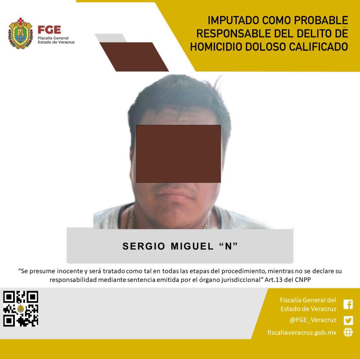 Imputado como probable responsable del delito de homicidio doloso calificado