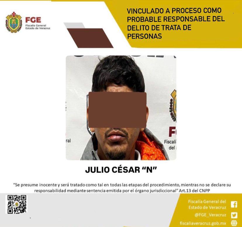 VINCULADO A PROCESO COMO PROBABLE RESPONSABLE DEL DELITO DE TRATA DE PERSONAS