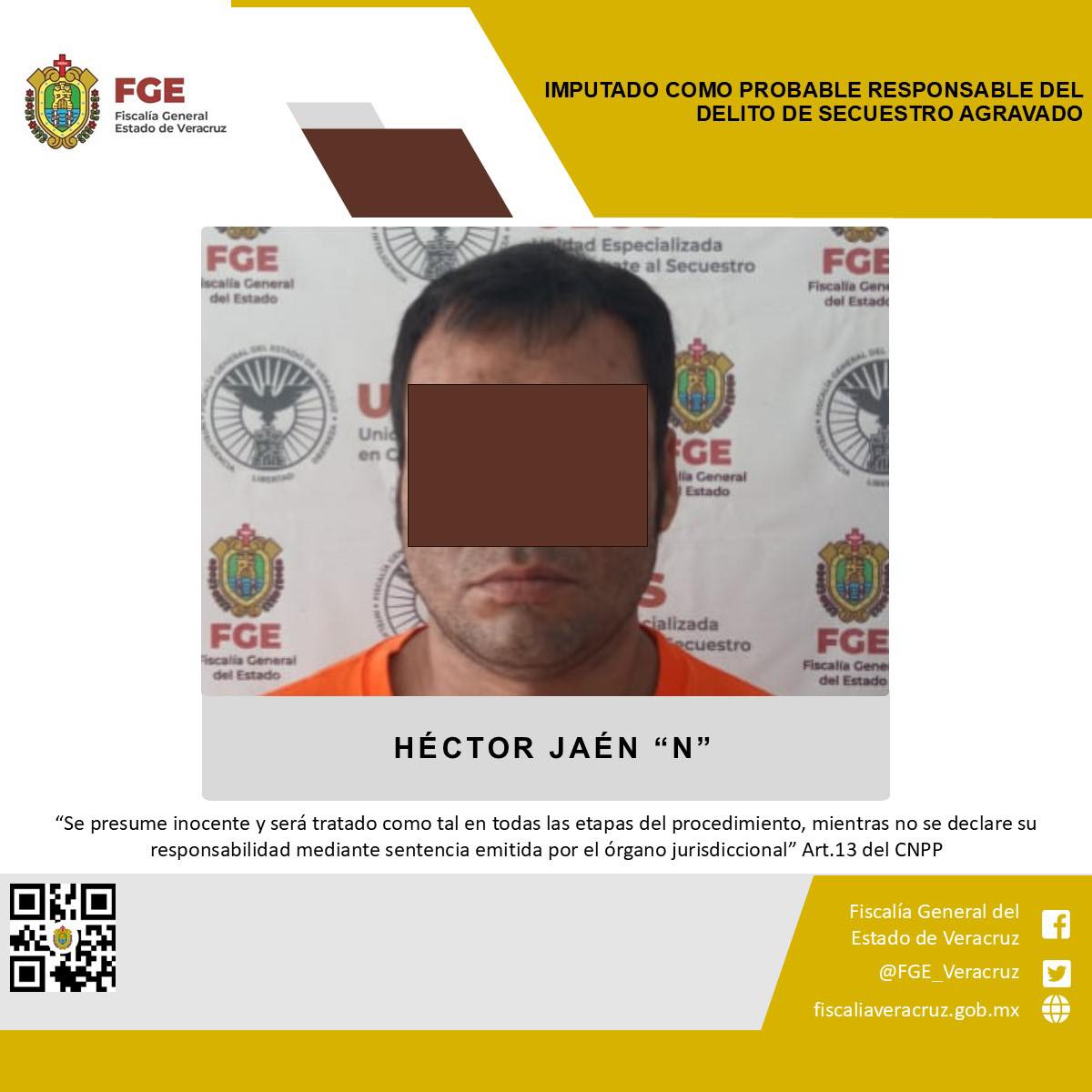 PRISIÓN PREVENTIVA COMO PROBABLE RESPONSABLE DEL DELITO DE SECUESTRO AGRAVADO EN TLACOTEPEC DE MEJÍA