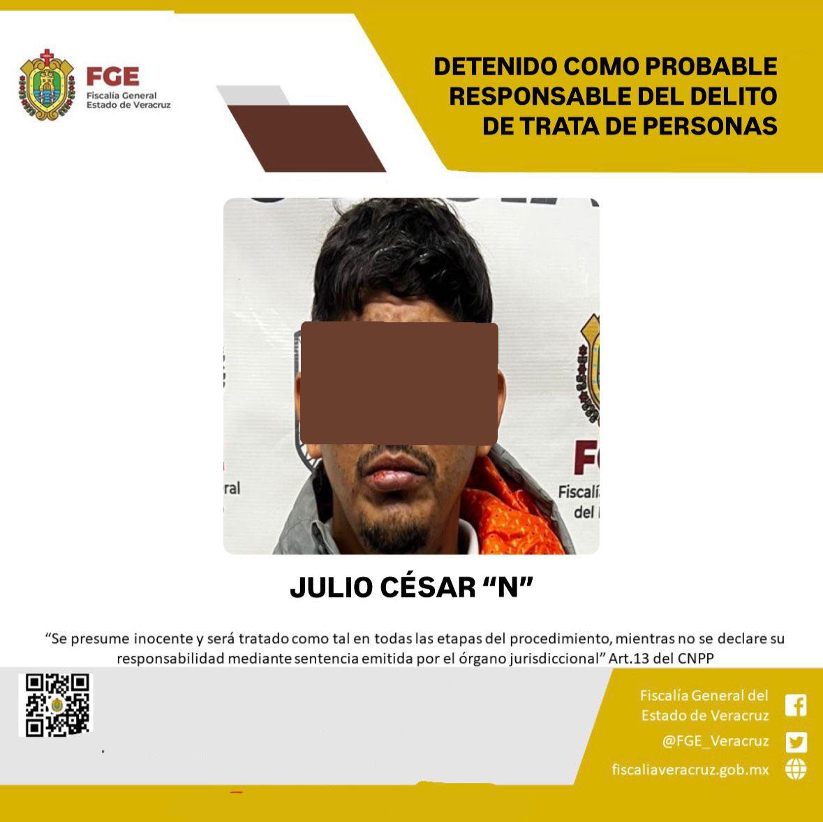 DETENIDO COMO PROBABLE RESPONSABLE DEL DELITO DE TRATA DE PERSONAS EN AGRAVIO DE MUJERES DE NACIONALIDAD COLOMBIANA