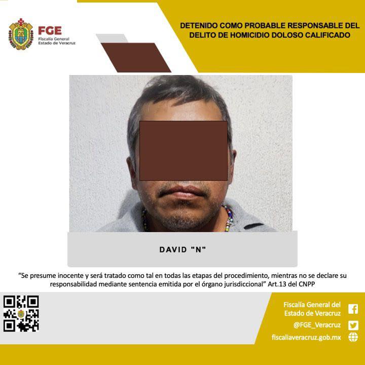 DETENIDO COMO PROBABLE RESPONSABLE DEL DELITO DE HOMICIDIO DOLOSO CALIFICADO